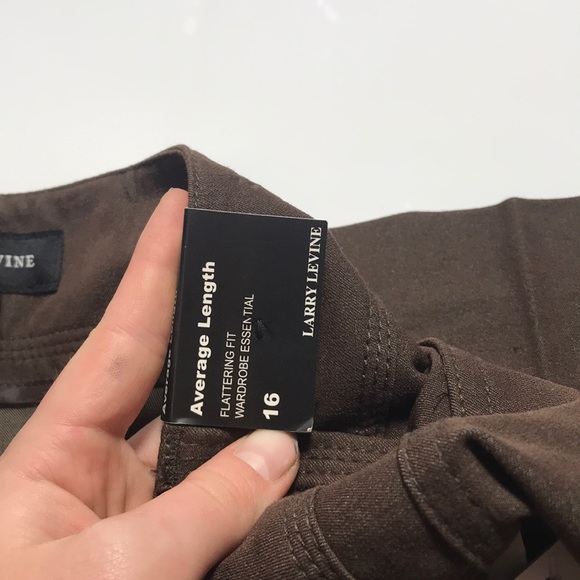 Larry Levine Size 16 “Color: chocolate”Women’s Jns - Picture 6 of 8